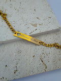 HEART NAMEPLATE BRACELET