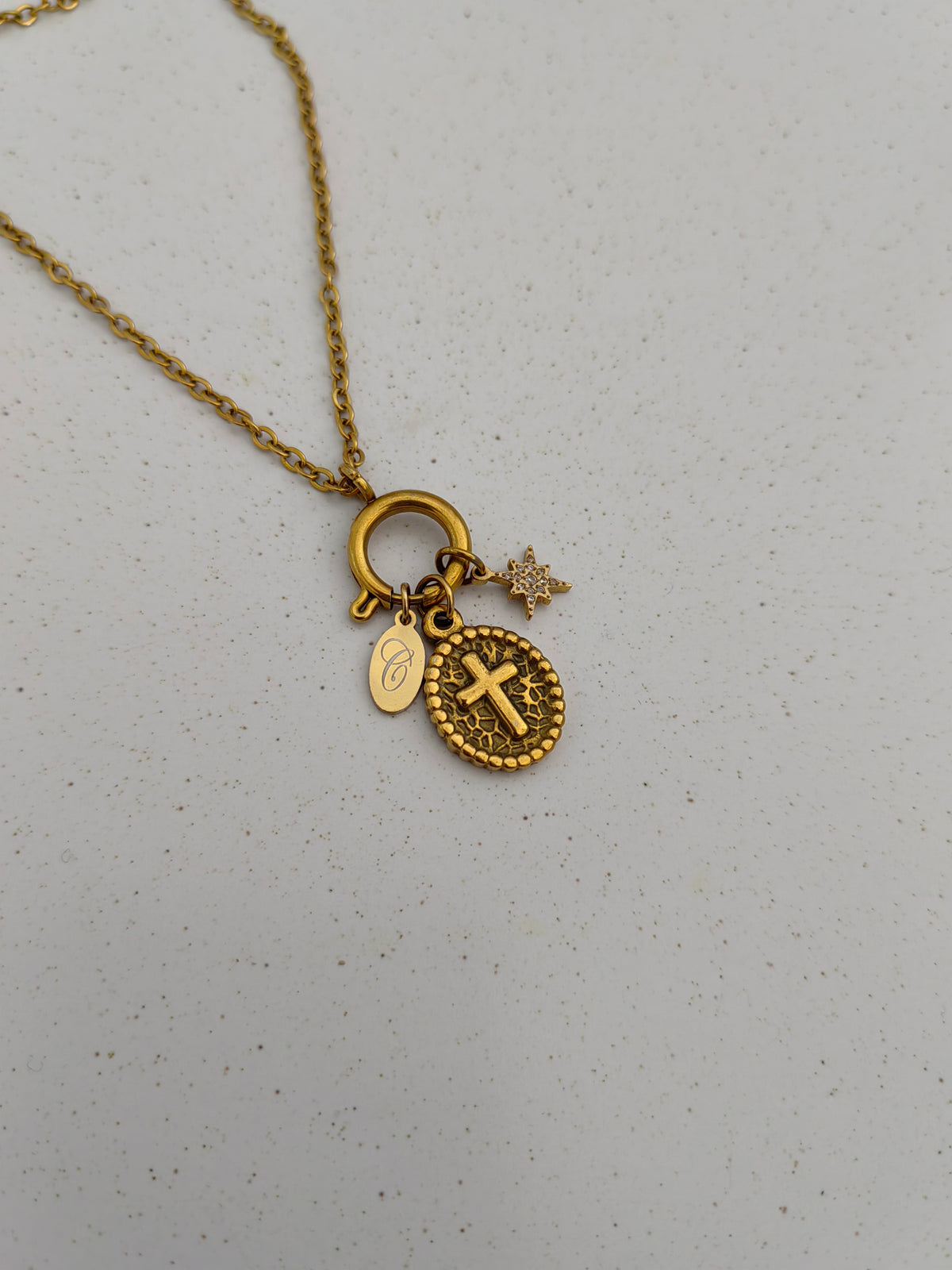 TEENS CROSS CHARM NECKLACE
