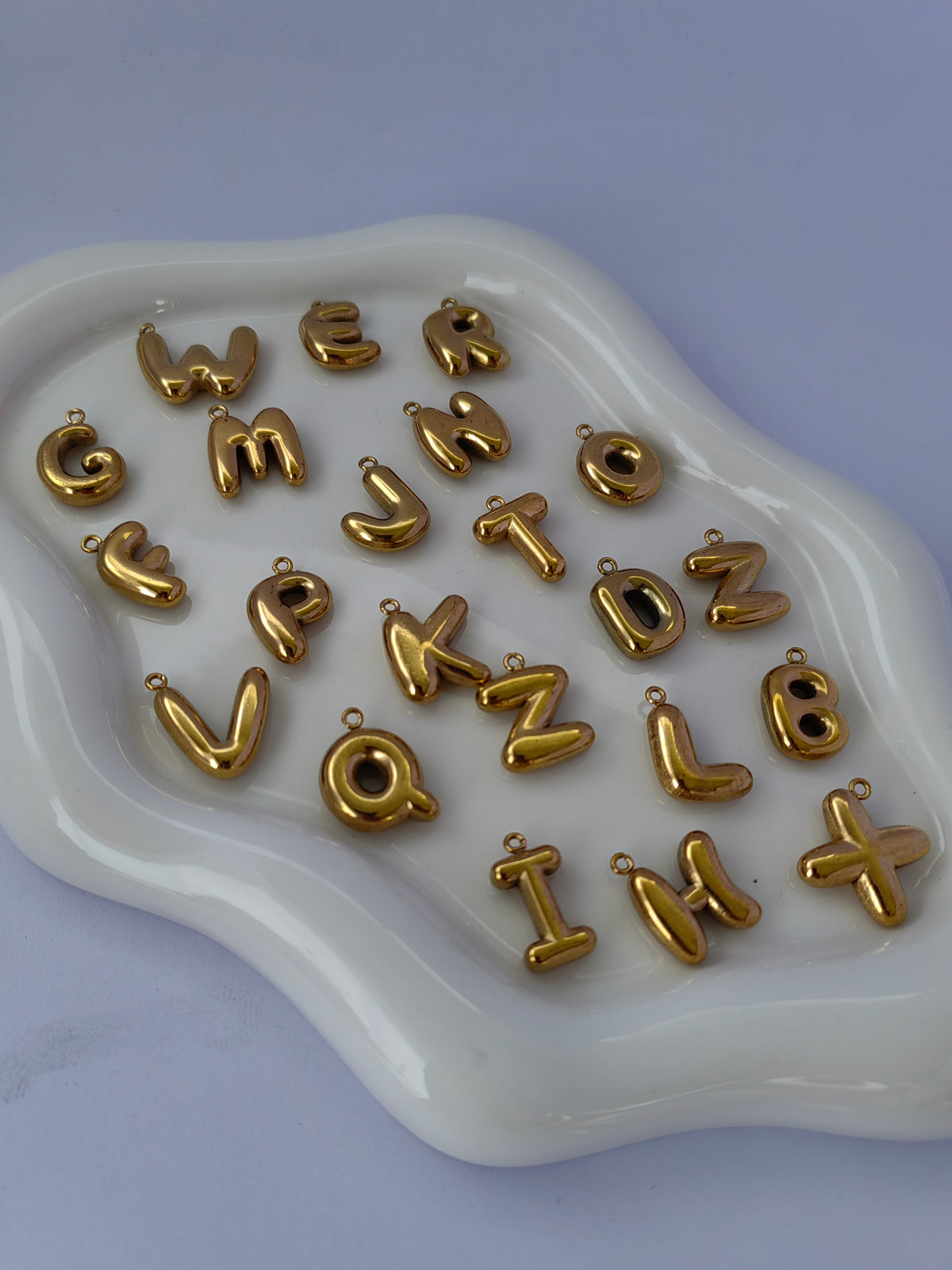 BUBBLE INITIAL NECKLACE