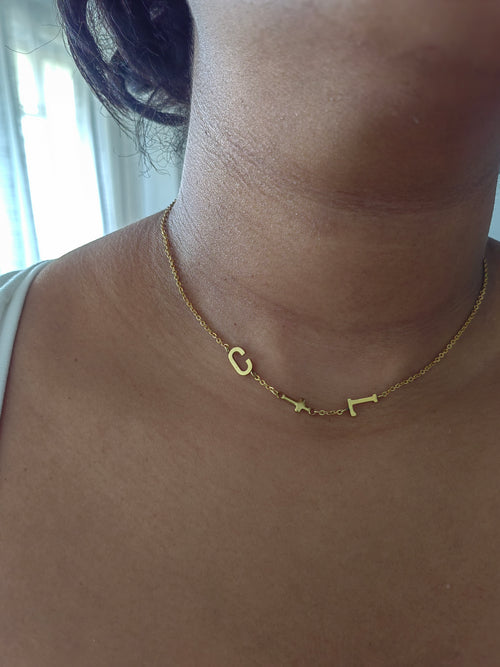 3 LETTER CONNECTOR NECKLACE