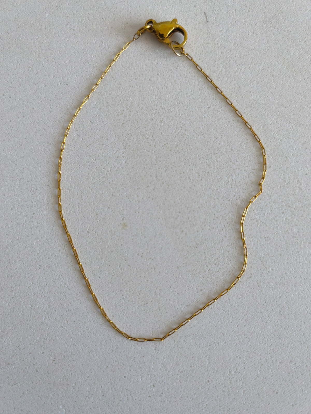 THIN PAPERCLIP ANKLET