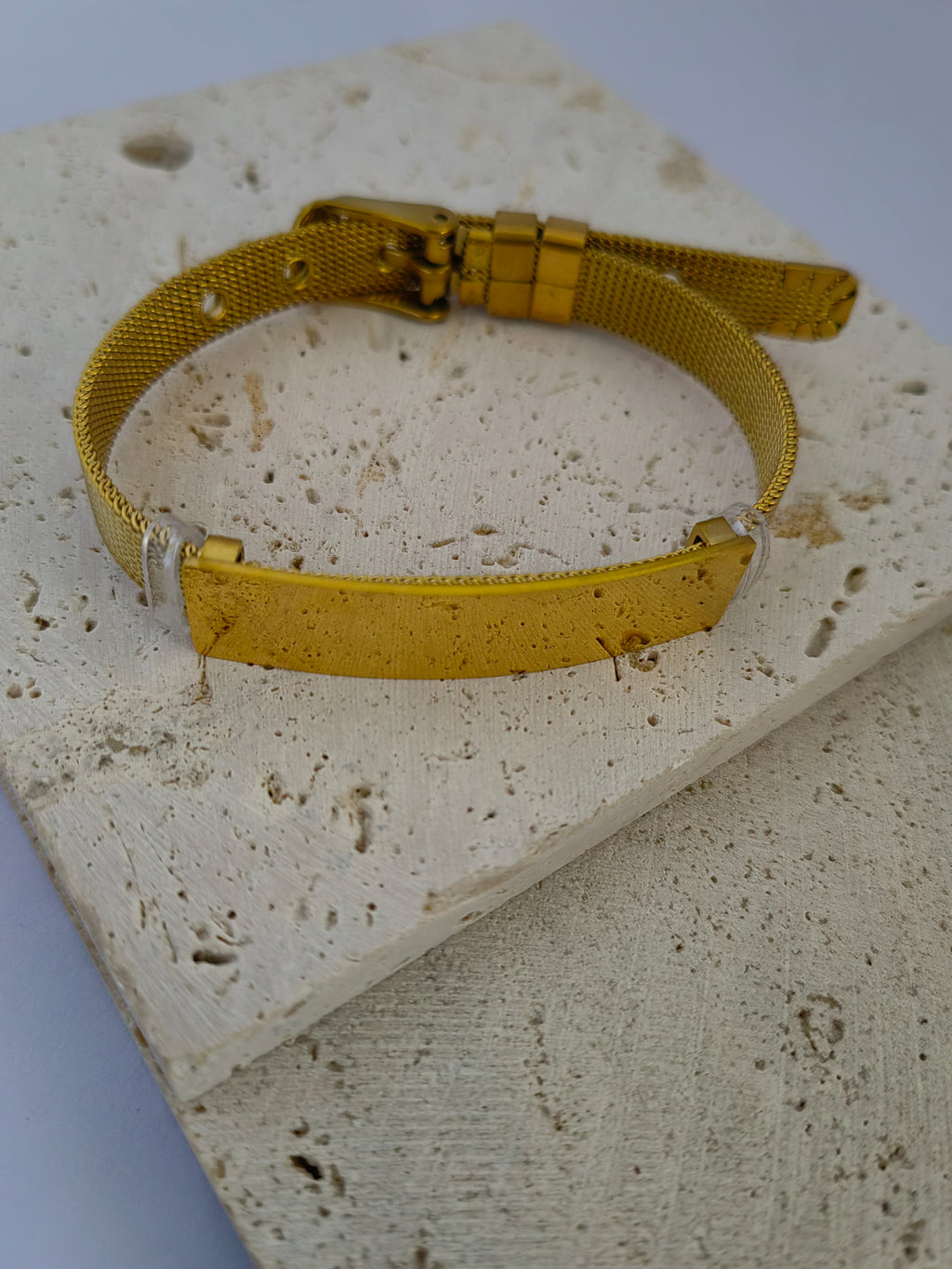 MEN'S HERRINGBONE NAMEPLATE BRACELET