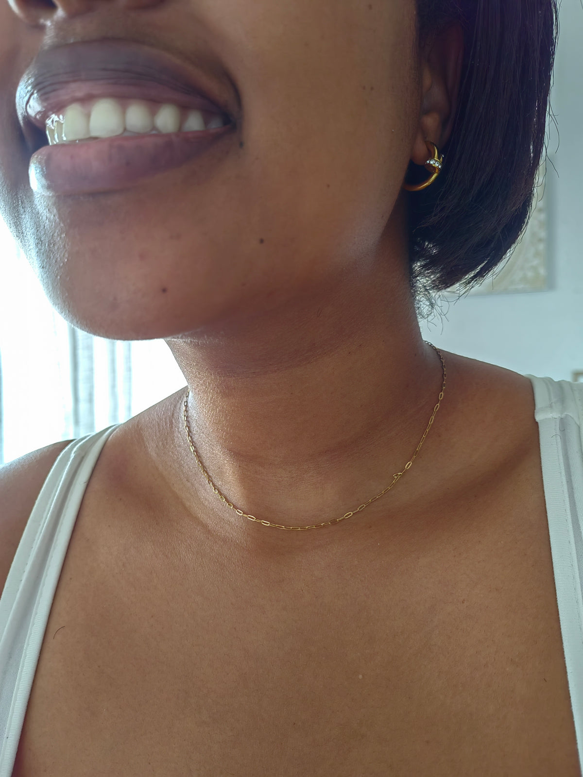 SMALL PAPERCLIP NECKLACE