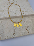 OVAL COIN INITIAL NECKLACE