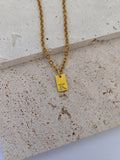 PLATE LETTER NECKLACE