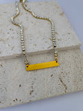 TENNIS NAMEPLATE NECKLACE