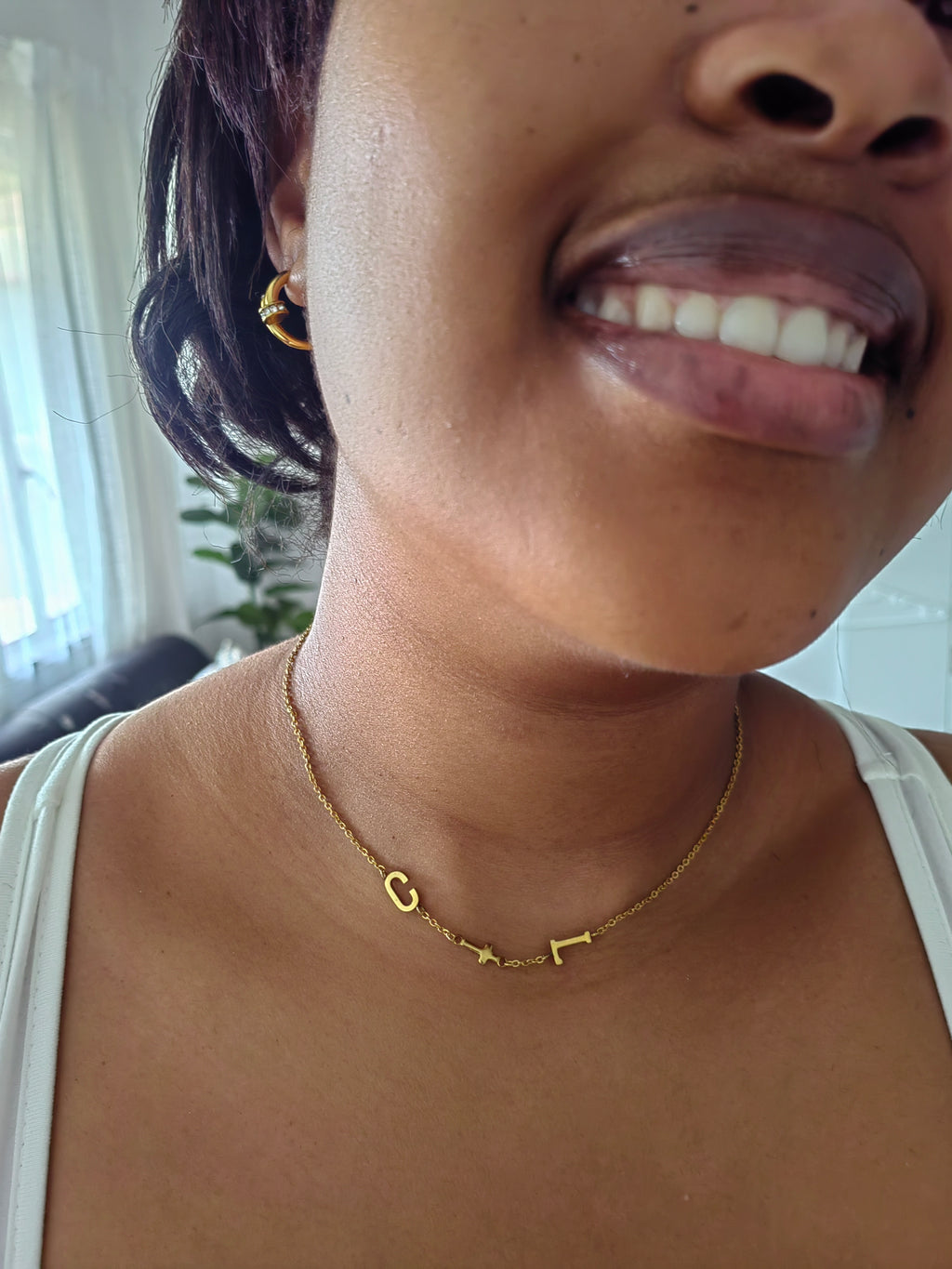 3 LETTER CONNECTOR NECKLACE