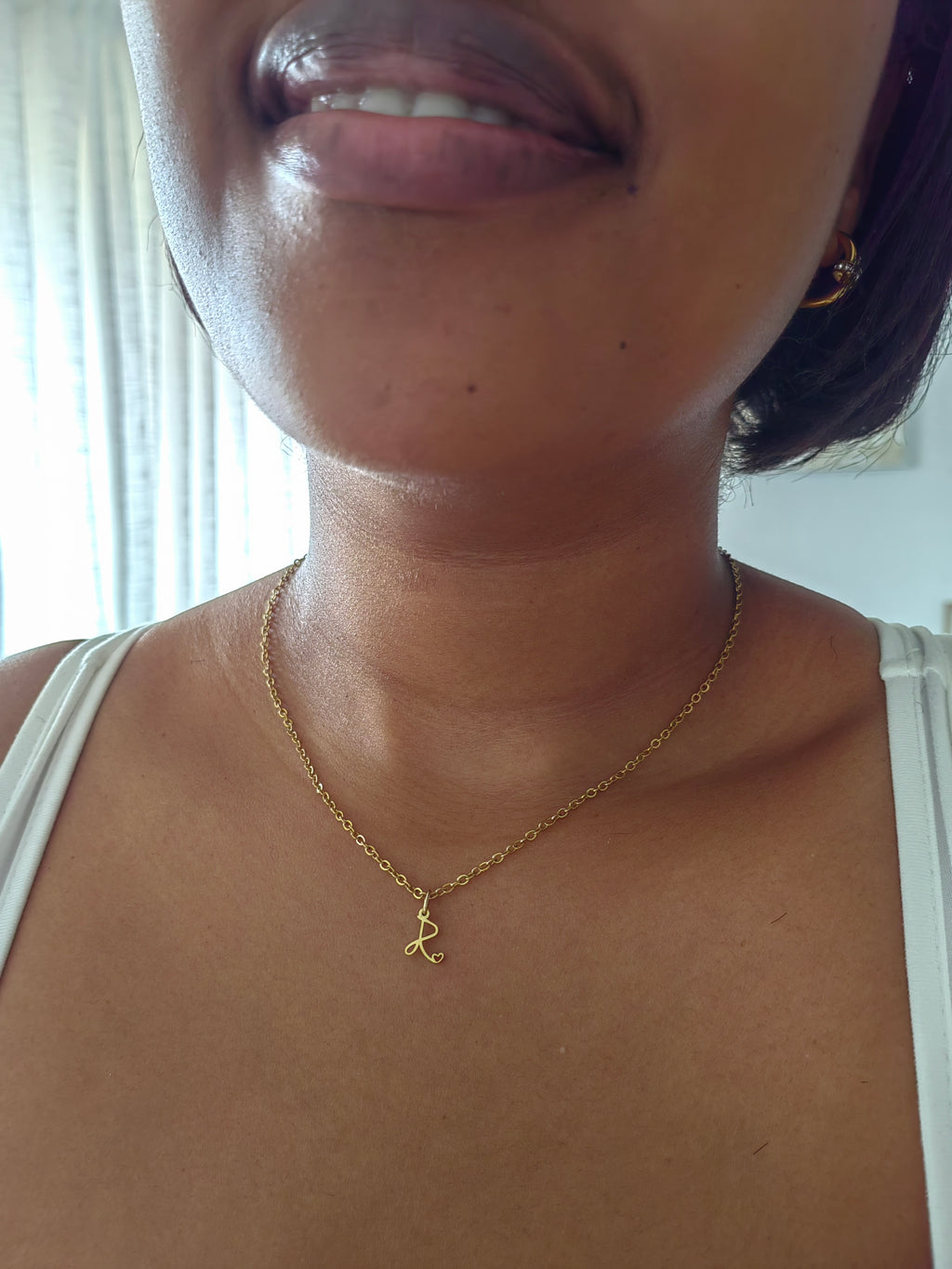HEART INITIAL NECKLACE