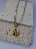 BUBBLE INITIAL NECKLACE