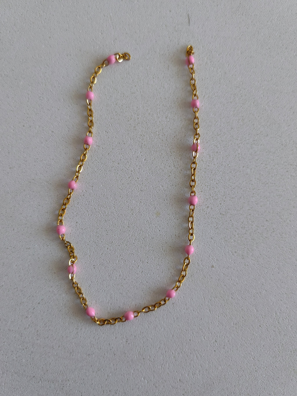 PINK BEADS ANKLET