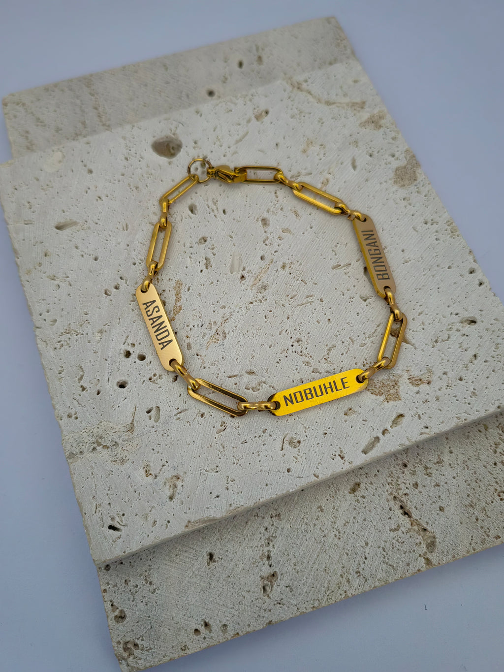 3 NAMEPLATE BRACELET