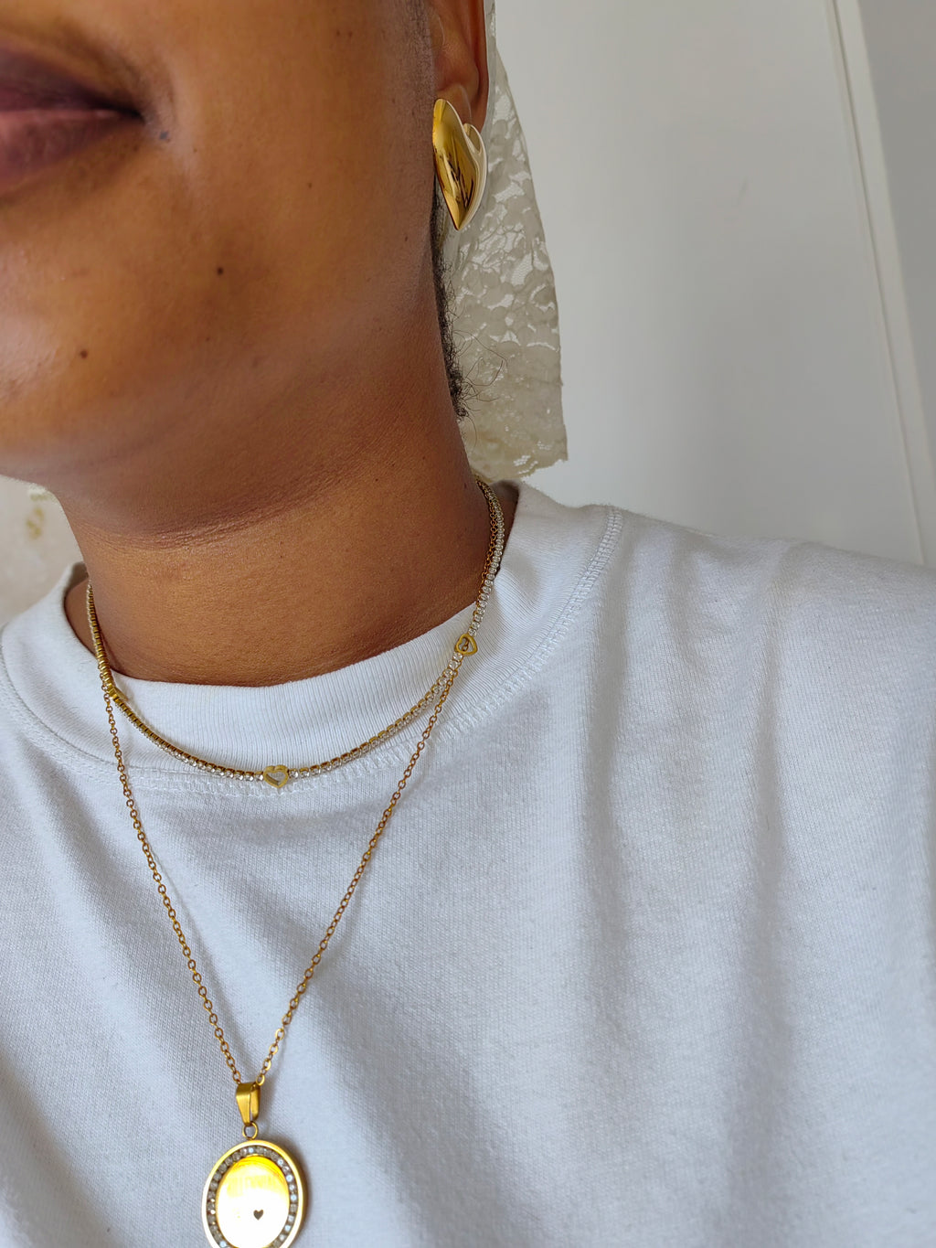 TENNIS HEART NECKLACE