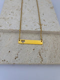 HEART NAMEPLATE NECKLACE