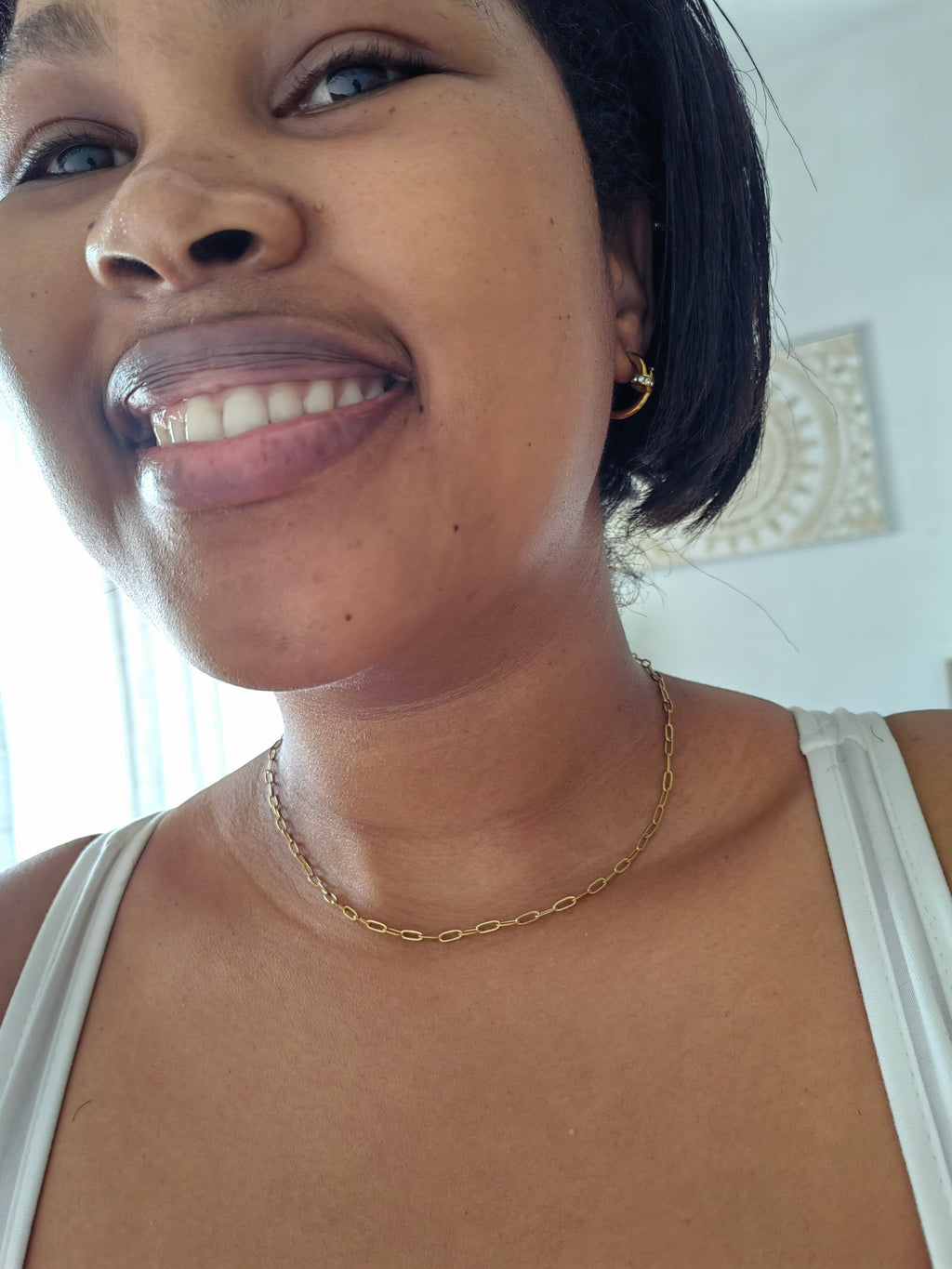 MED PAPERCLIP NECKLACE