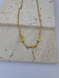 3 LETTER CONNECTOR NECKLACE