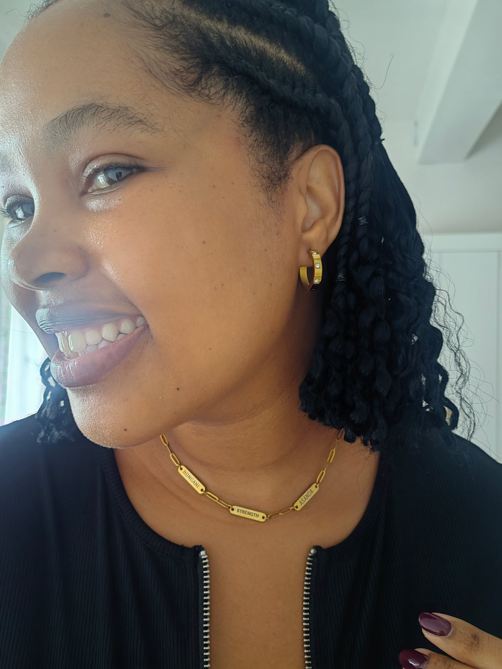 3 NAME PLATE NECKLACE