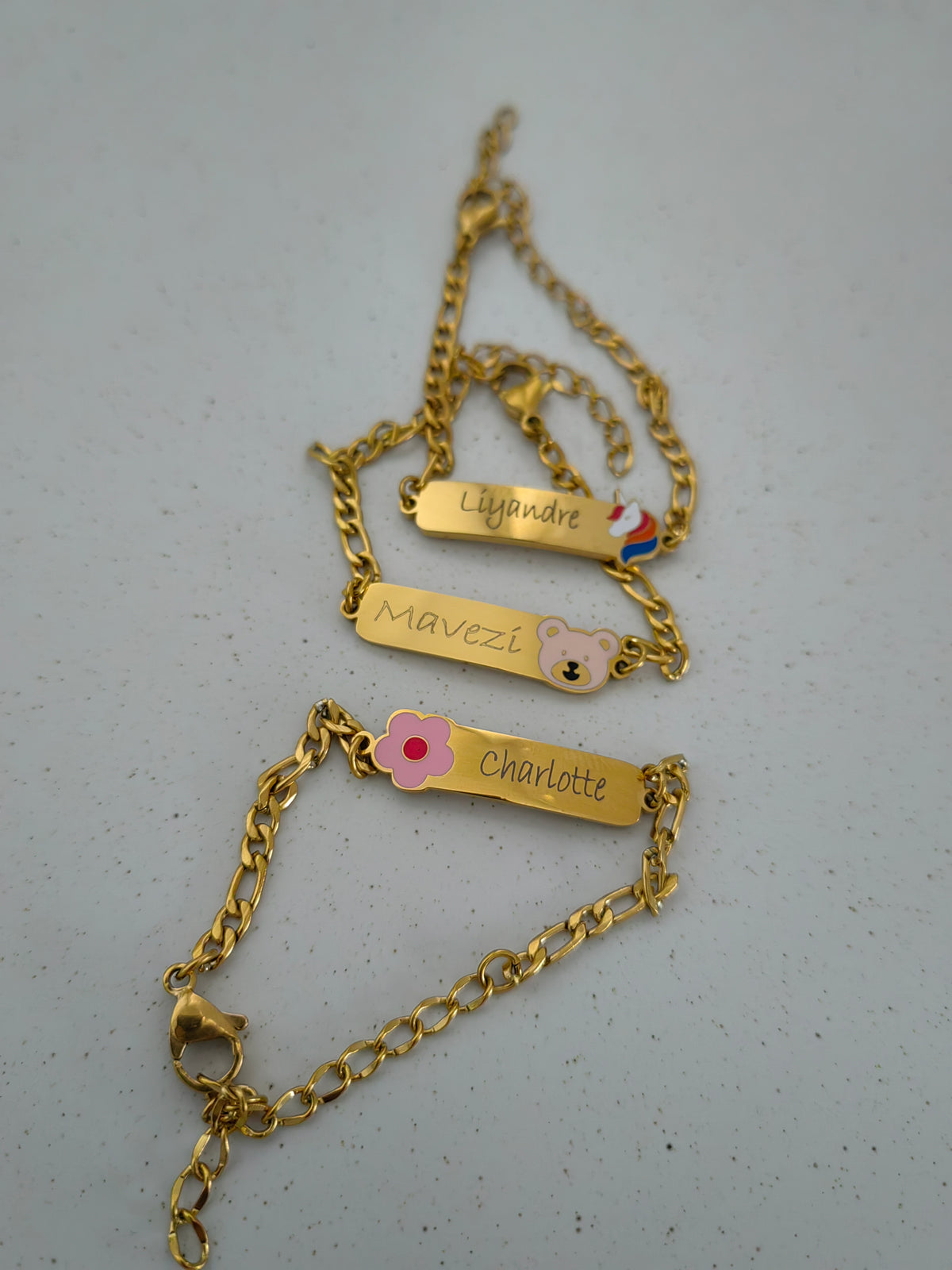 GIRLS UNICORN NAMEPLATE BRACELET