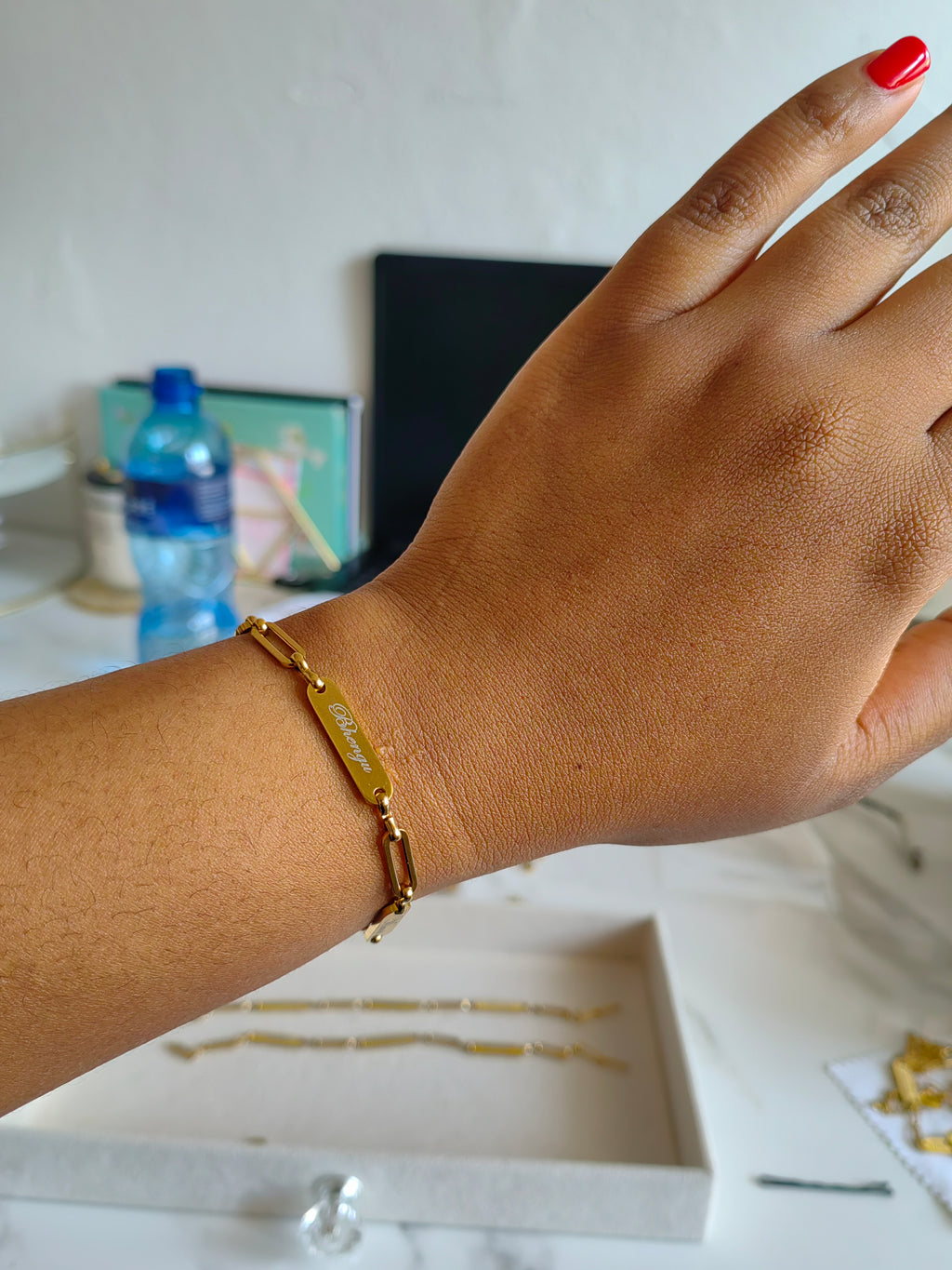 3 NAMEPLATE BRACELET