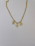 3 LETTER CUBIC NECKLACE