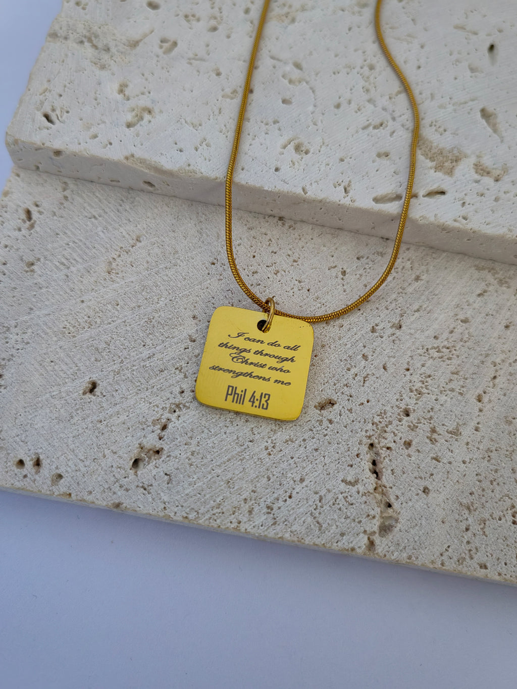 MEN'S BIBLE VERSE NECKLACE
