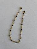 BLACK BEADS ANKLET
