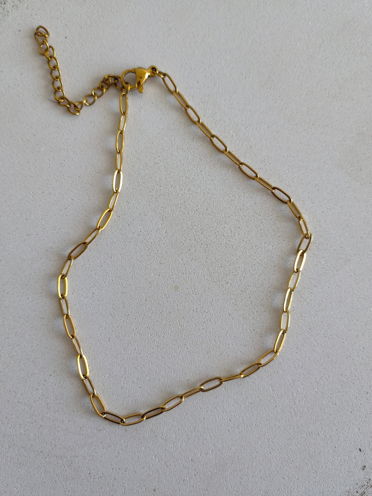 LARGE PAPERCLIP ANKLET